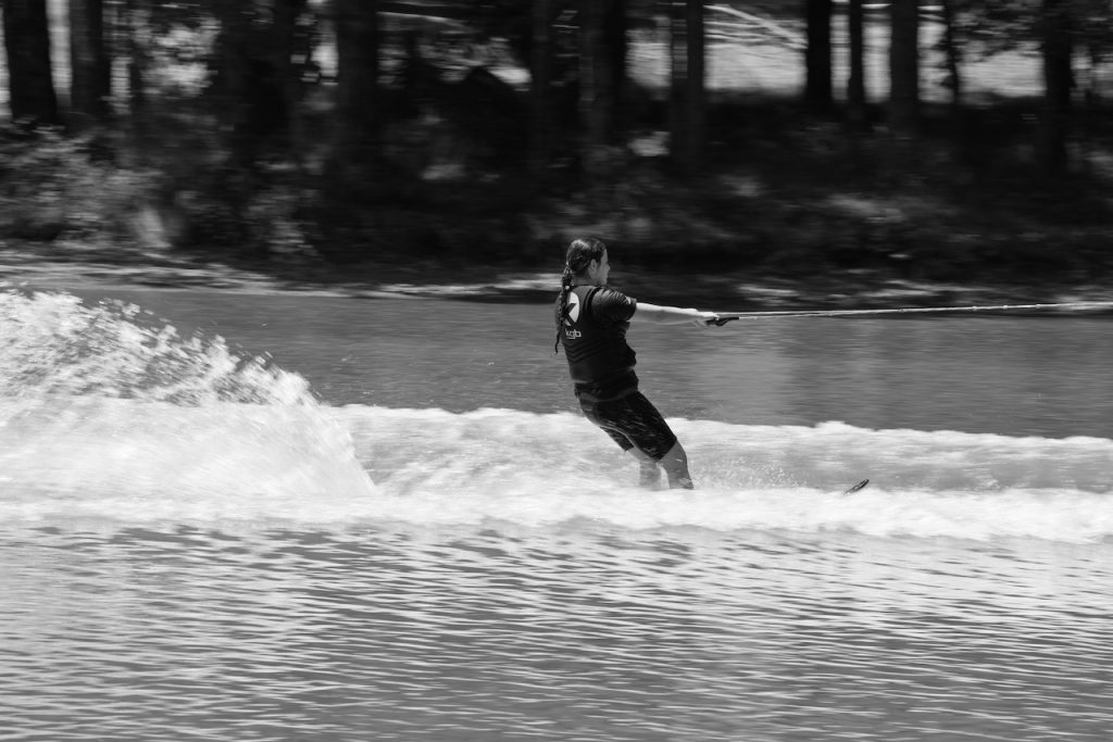 Girl water skiing